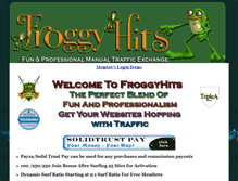 Tablet Screenshot of froggyhits.com